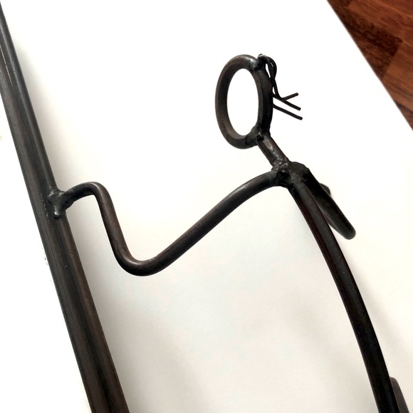 MIRROR Wrought iron  w/Matched Candleholder - Picture 2 of 8